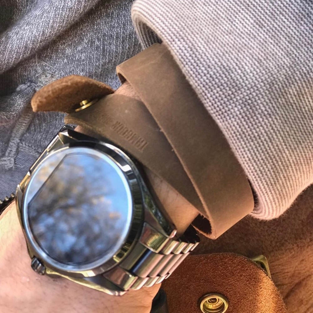 Double-Wrap Leather Bracelet